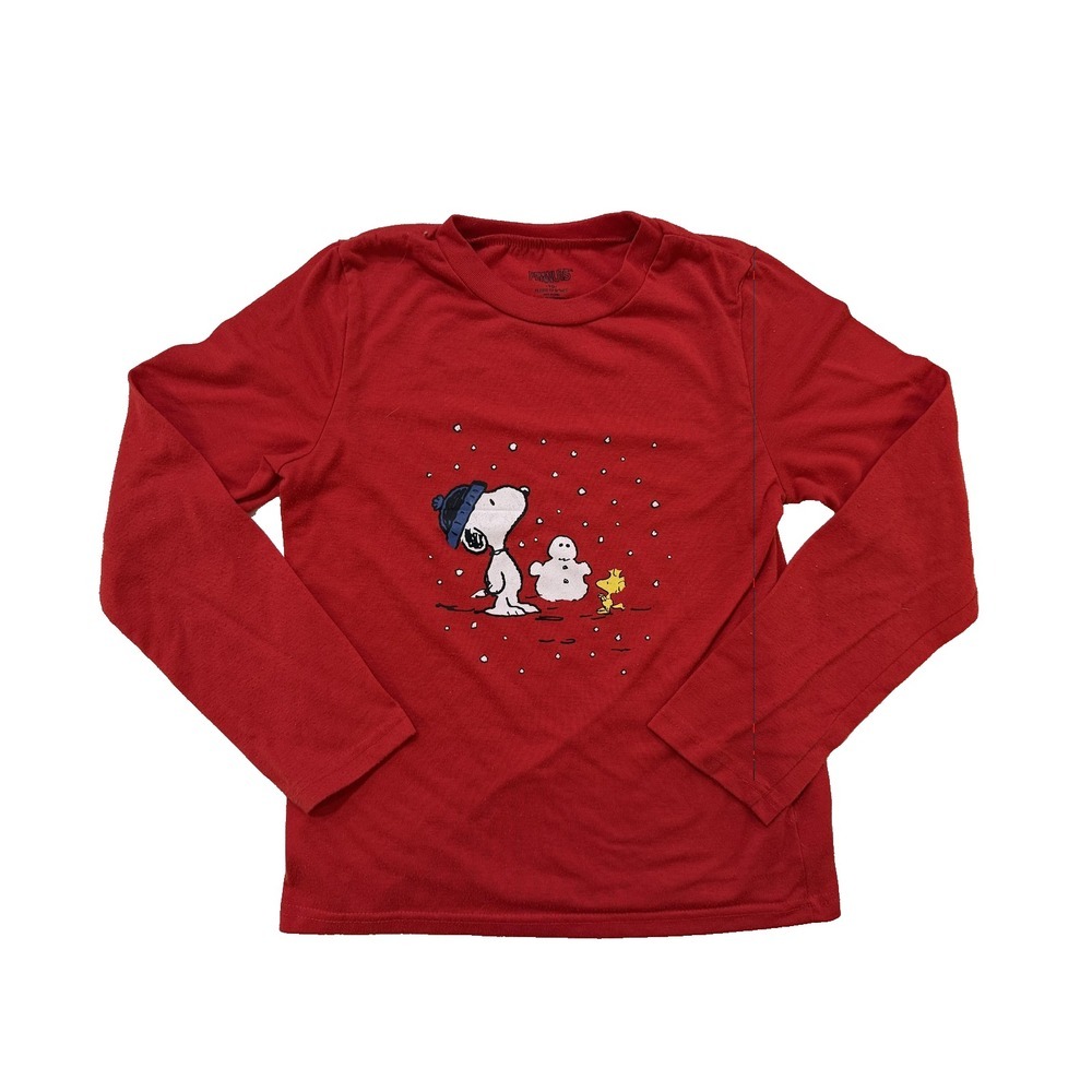 Peanuts T Shirt Youth Snoopy Woodstock Christmas Holiday Nostalgia